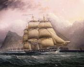 詹姆斯 E 巴特斯沃思 : American Frigate off Gilbraltar